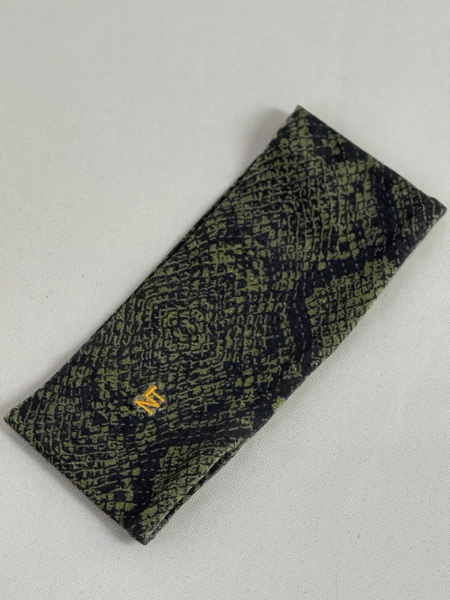 Headband, green python