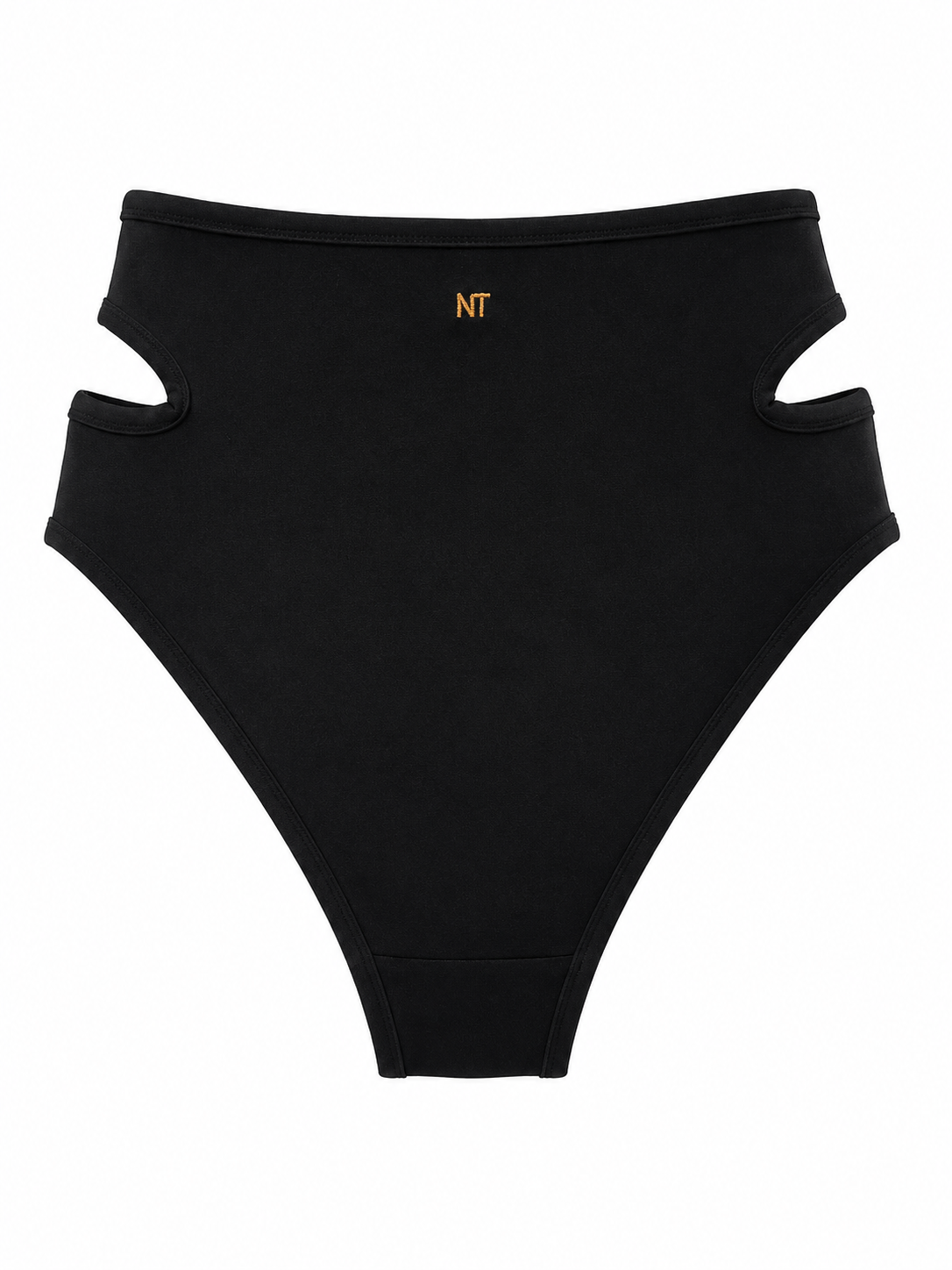 High Rise Bird Of Mediterranean Bikini Bottom, Black