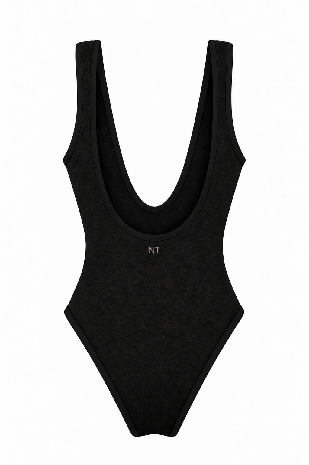 SAUNA ONE PIECE, BLACK WITH BLACK BORDER