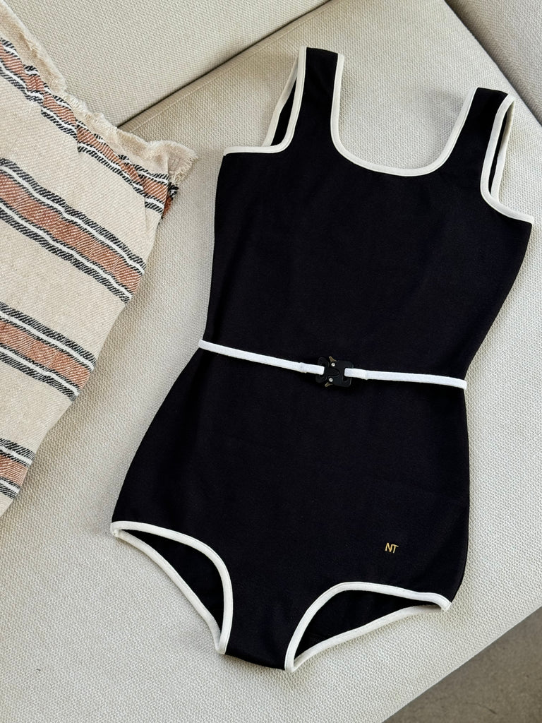 RETRO BLUE, one piece swimsuit