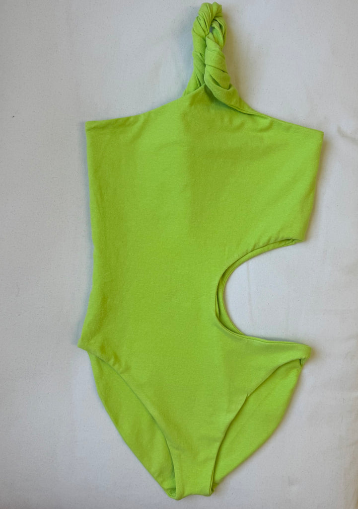SWIRL ONE PIECE, CORAL GREEN