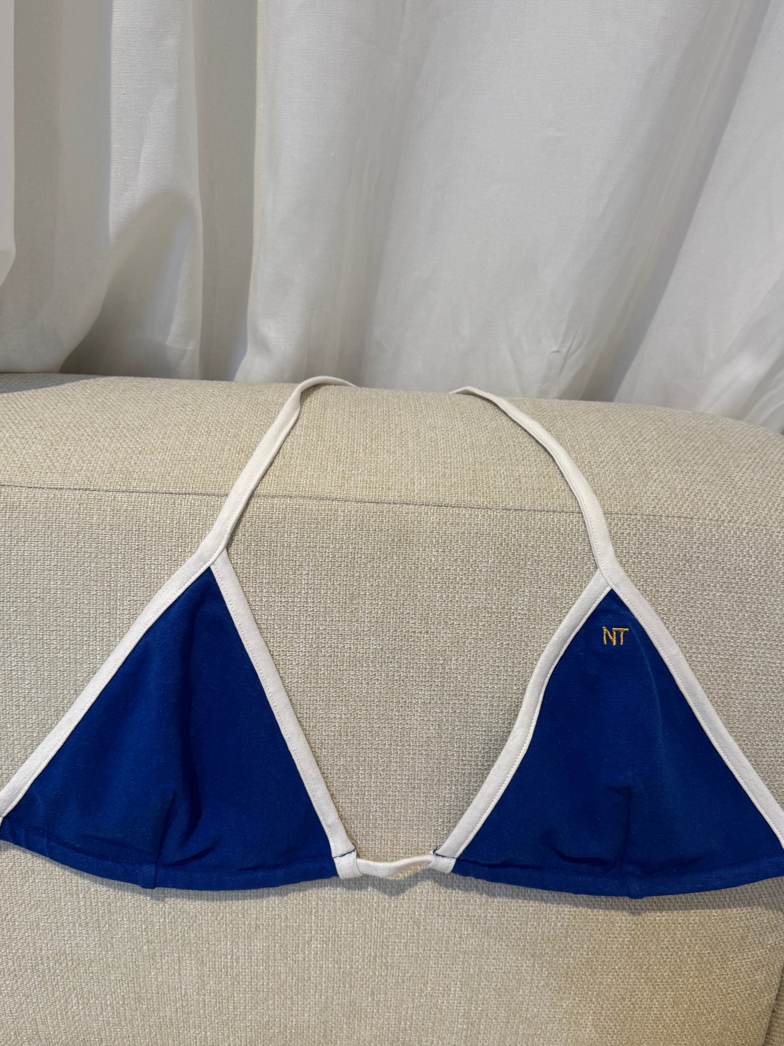 MEDITERRANEAN CHILL BIKINI TOP, DEEP BLUE
