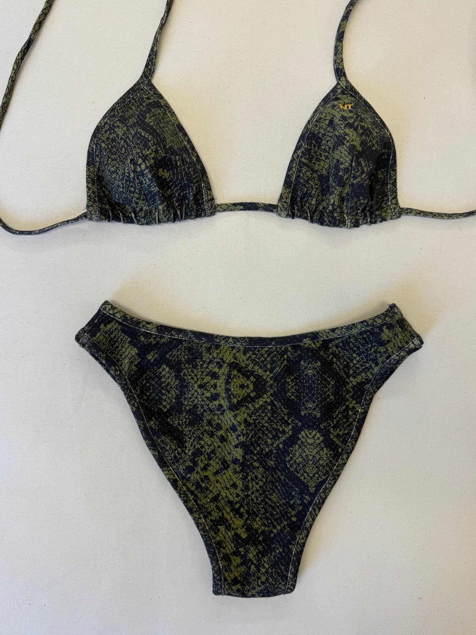 SNAKE BIKINI BOTTOM, GREEN