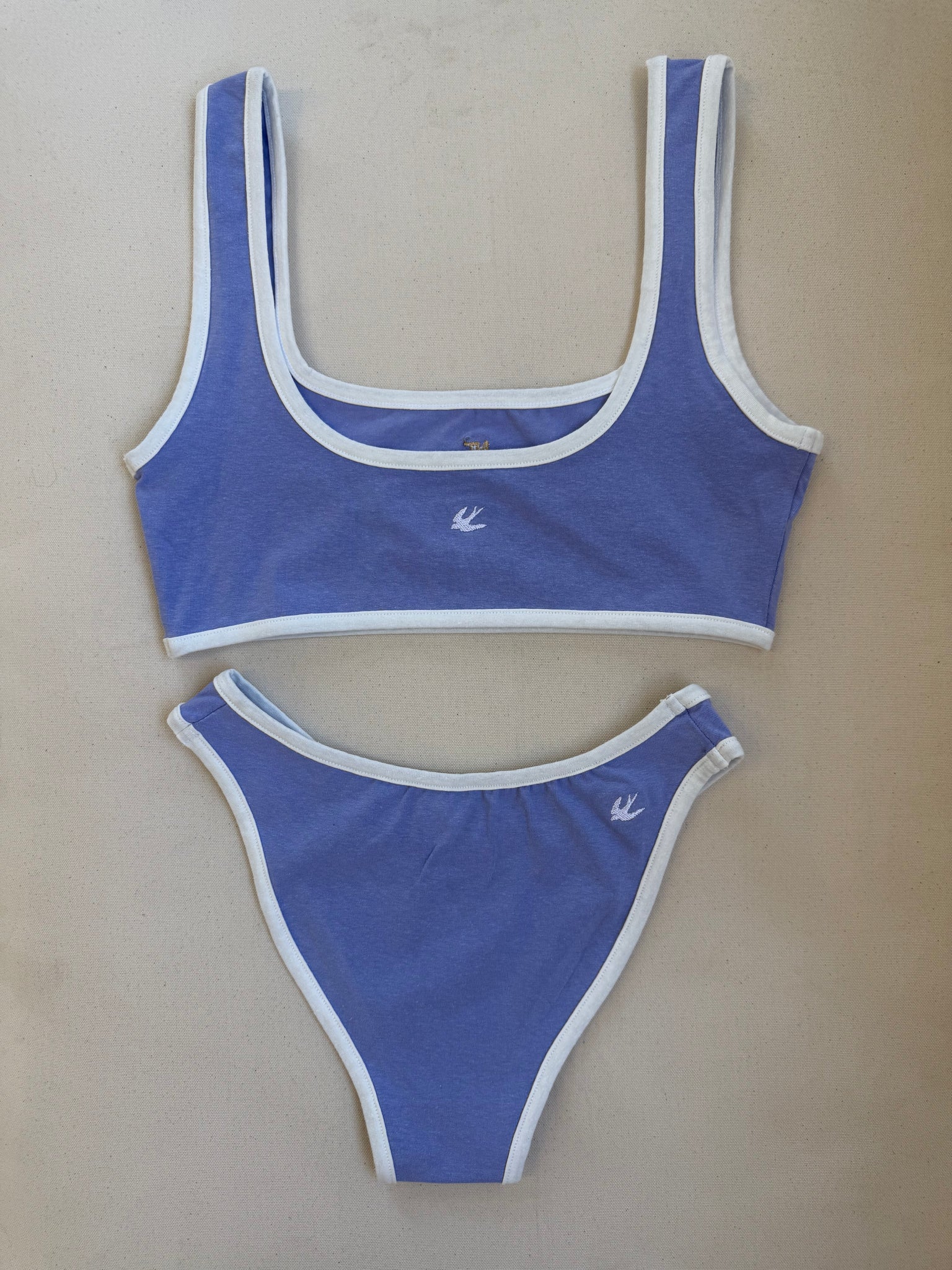 Swallow Sauna Bikini Top, Lilac