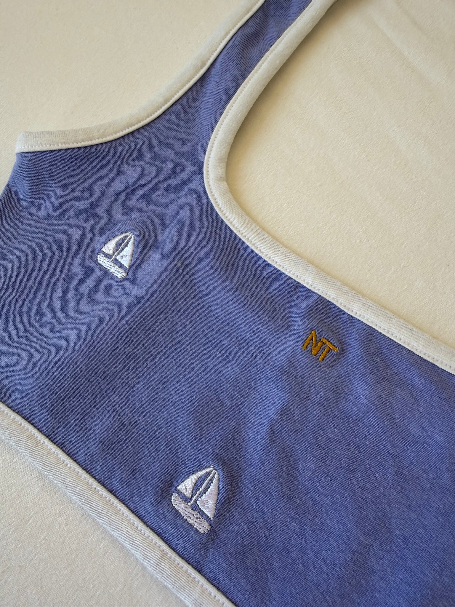 Sailboat Sauna Bikini Top, Lilac