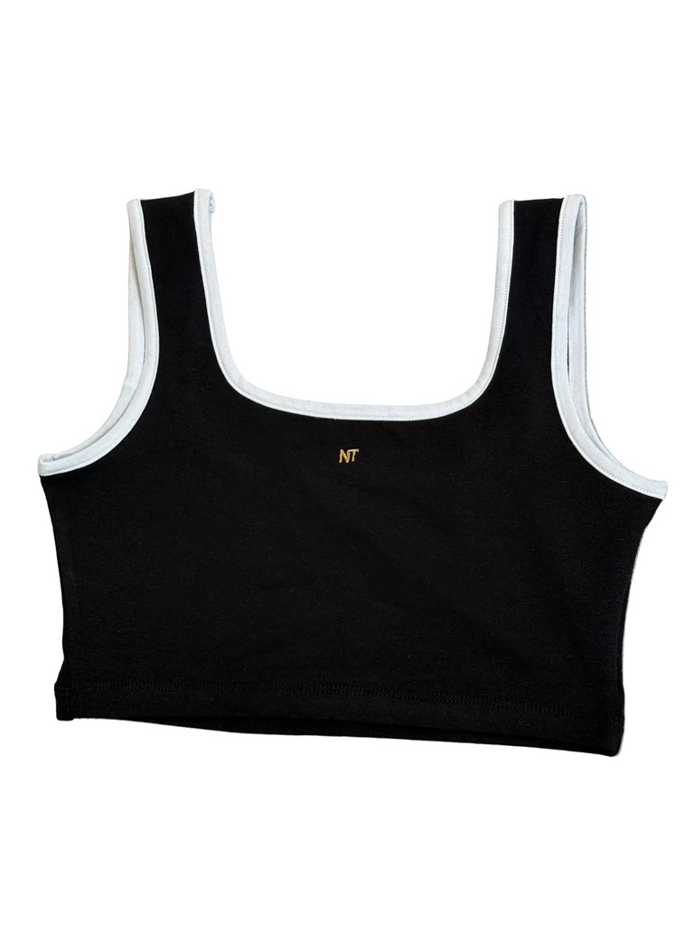 CACIO SURF BRA TOP, BLACK