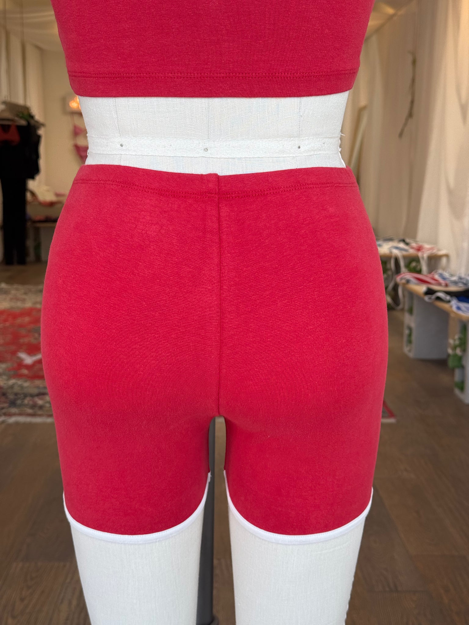 SAUCY SURF SHORTS, RED