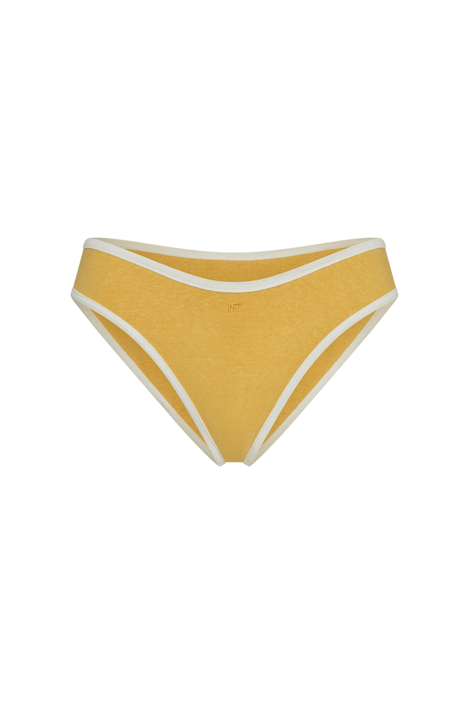 LEMON ZEST BIKINI BOTTOM, CITRON