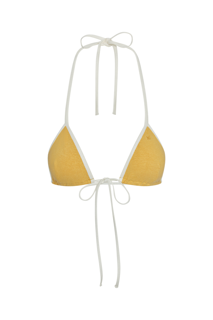 LEMON ZEST BIKINI TOP, CITRON