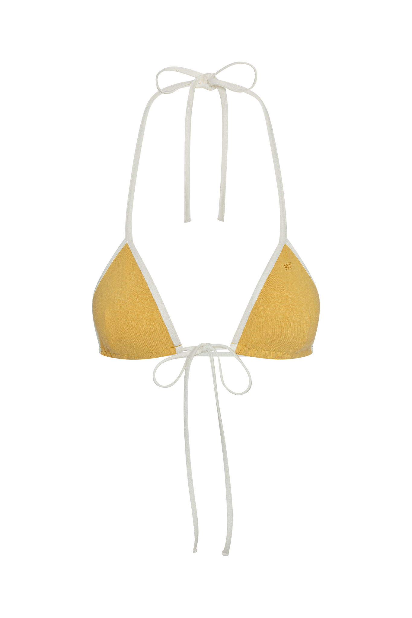 LEMON ZEST BIKINI TOP, CITRON