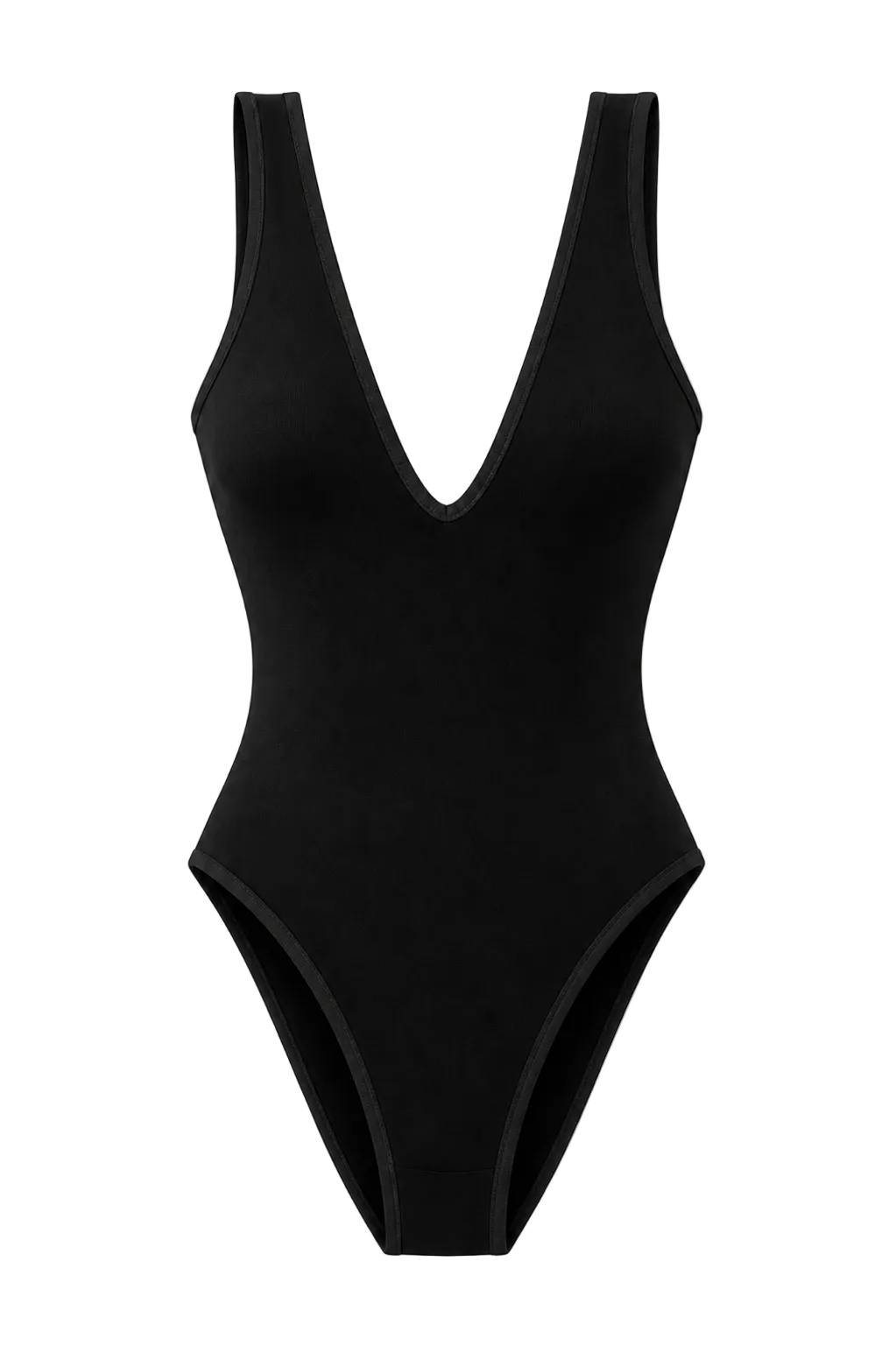 SAUNA ONE PIECE, BLACK WITH BLACK BORDER
